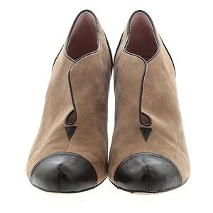 Plenty by Tracy Reese Tan and Black Ankle Booties
